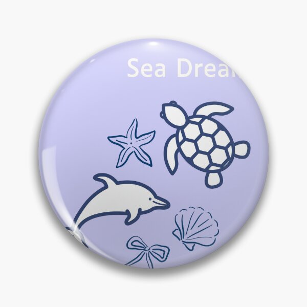 Item preview, Sea Dreams Ocean Life Aesthetic – Turtle & Dolphin designed and sold by Akira Design Store.