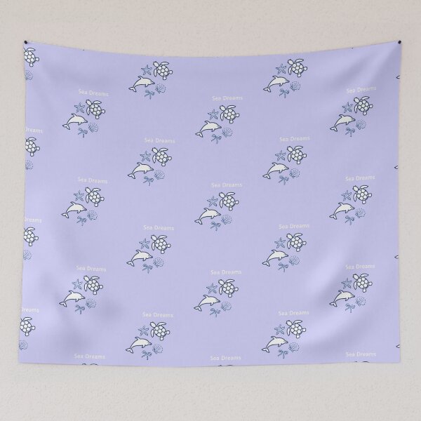 Item preview, Sea Dreams Ocean Life Aesthetic – Turtle & Dolphin designed and sold by Akira Design Store.
