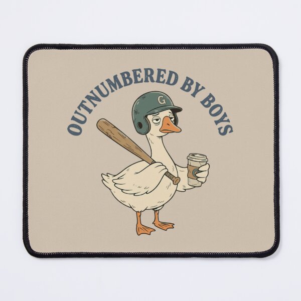 Item preview, Outnumbered By Boys Baseball Goose Coffee Funny Boy Mom Era Classic T-Shirt designed and sold by LillyCustomTees.