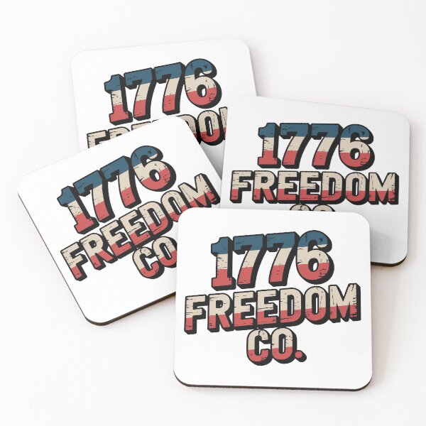 Item preview, 1776 Freedom Co Vintage Americana Distressed Patriotic Typography designed and sold by CoastalEmp.