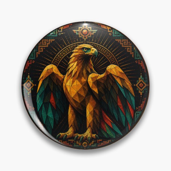 Item preview, Geometric Andean Eagle designed and sold by PixelsTelas.