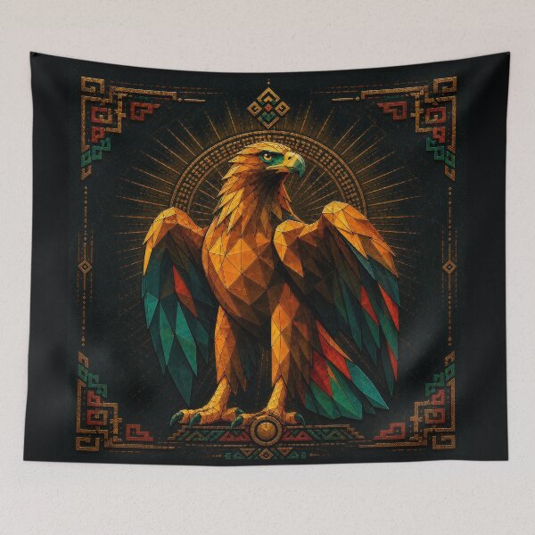 Item preview, Geometric Andean Eagle designed and sold by PixelsTelas.