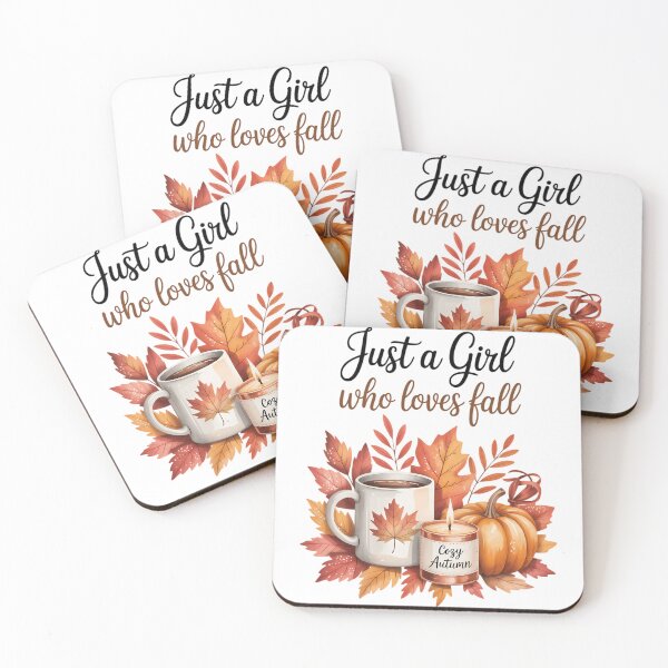 Item preview, Just a Girl Who Loves Fall Pumpkin Spice Cozy Autumn  designed and sold by TrinaEspinoza.