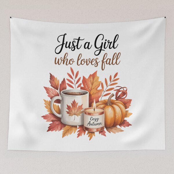 Item preview, Just a Girl Who Loves Fall Pumpkin Spice Cozy Autumn  designed and sold by TrinaEspinoza.