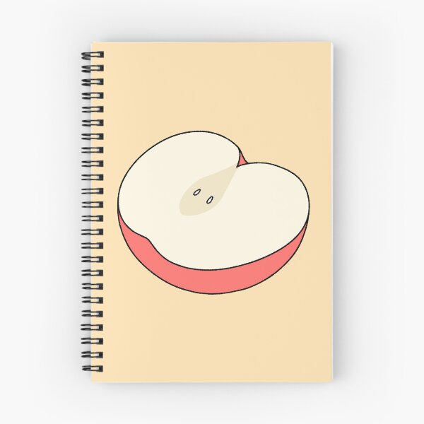 Artikelvorschau, Illustration eines halbierten roten Apfels mit Kernen entworfen und verkauft von ubborn.