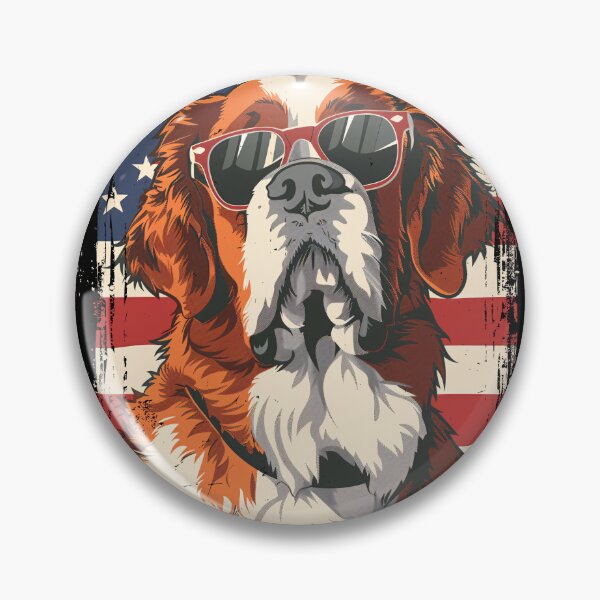 Item preview, Funny St. Bernard 4th July USA Flag America Mom Dad Kids designed and sold by rafaeltto.