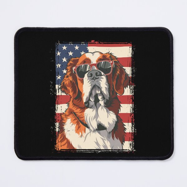 Item preview, Funny St. Bernard 4th July USA Flag America Mom Dad Kids designed and sold by rafaeltto.