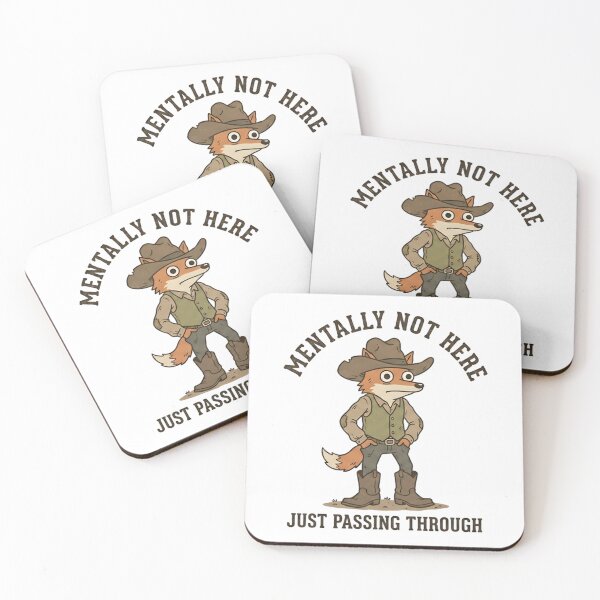 Item preview, Funny Cowboy Mentally Not Here Just Passing Through T-Shirt – Retro Western Meme designed and sold by DIRTYSKETCHH.