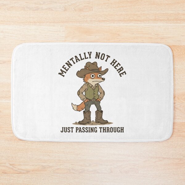 Item preview, Funny Cowboy Mentally Not Here Just Passing Through T-Shirt – Retro Western Meme designed and sold by DIRTYSKETCHH.
