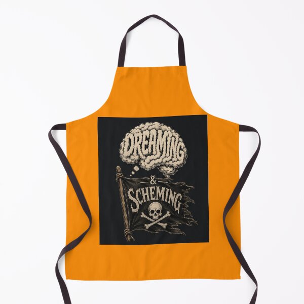 Item preview, Dreaming and Scheming Brain Cloud Pirate Flag Design designed and sold by Dreaming Scheming Grinding Studio.