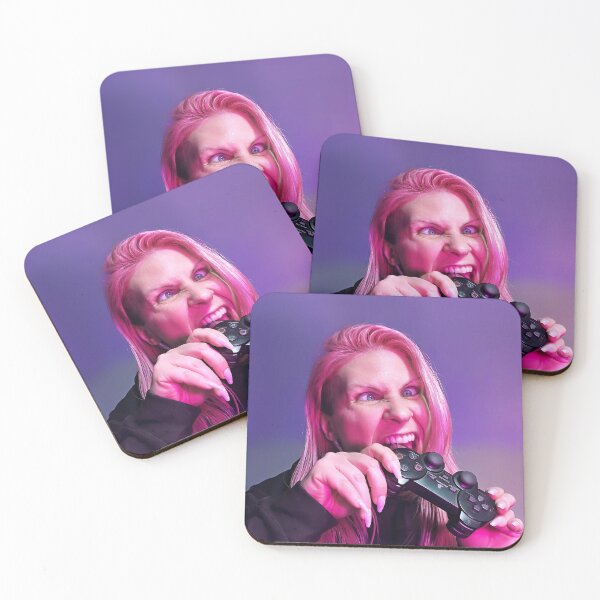Item preview, Streamer eating controller - SquareNavel Gaming (with background) designed and sold by SquareNavel.