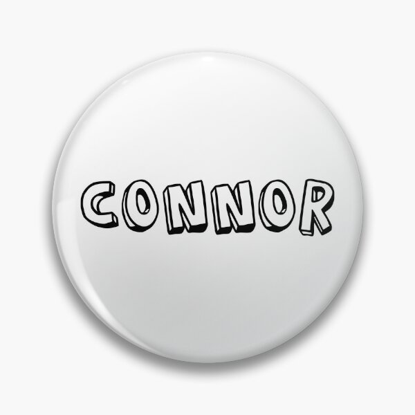 Item preview, typography "Connor" english name tag sticker Typographic Art designed and sold by tonylau81.