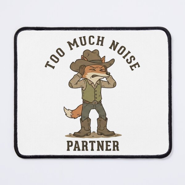 Item preview, Funny Cowboy Too Much Noise Partner T-Shirt – Retro Overstimulated Meme designed and sold by DIRTYSKETCHH.