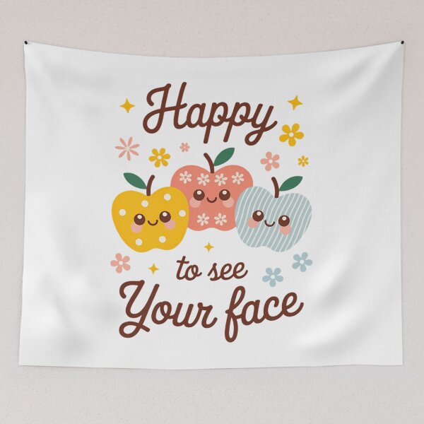 Item preview, Happy to See Your Face Teacher Apple Elementary Teacher Back to School designed and sold by TrinaEspinoza.