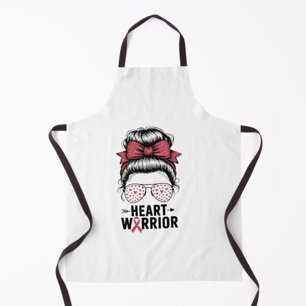 Item preview, Heart Warrior Messy Bun Go Red - Heart Disease Awareness designed and sold by TrinaEspinoza.