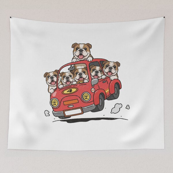 Item preview, PASEO DE ALEGRÍA - BULLDOG | Camiseta para hombres y mujeres amantes de las mascotas y los perros designed and sold by panchiTWO.