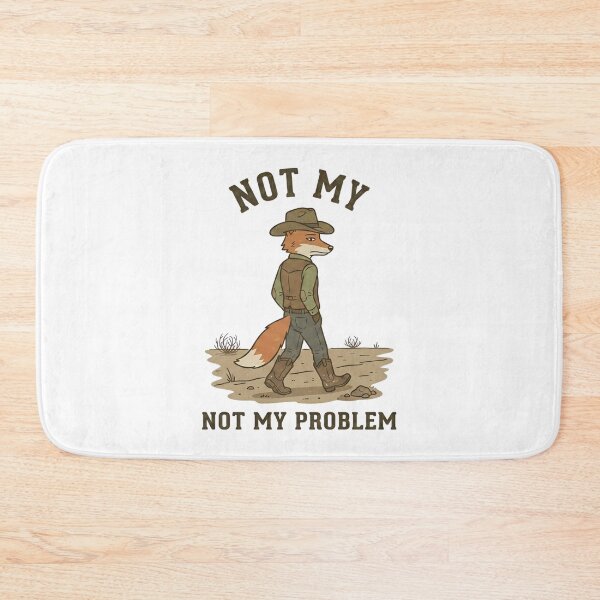 Item preview, Funny Cowboy Not My Problem T-Shirt – Retro Western Sarcastic Humor designed and sold by DIRTYSKETCHH.