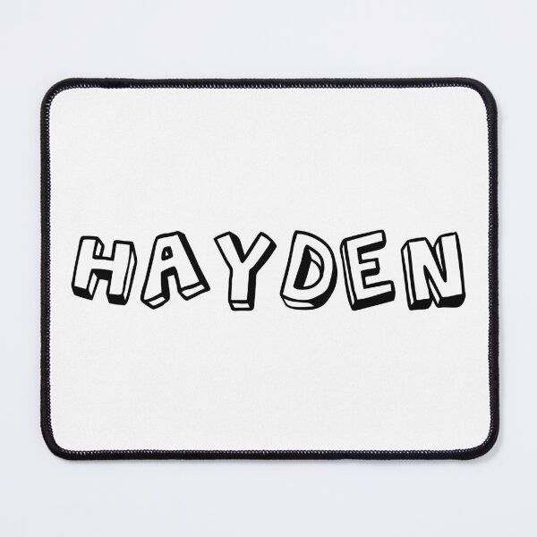 Item preview, typography "HAYDEN" english name tag sticker Typographic Art designed and sold by tonylau81.