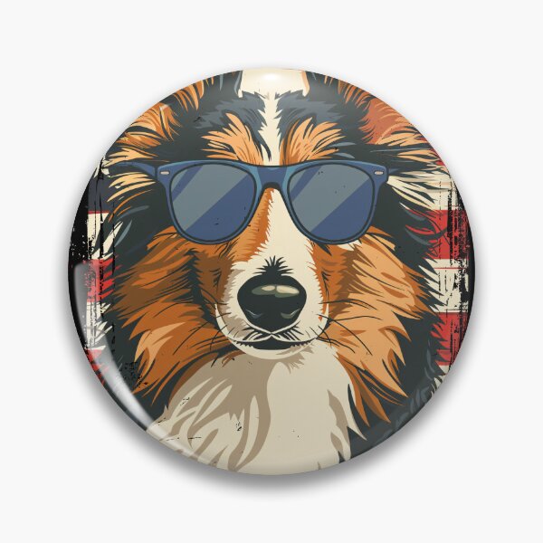 Item preview, Funny Shetland Sheepdog Sheltie 4th July USA Flag America Mom Dad Kids designed and sold by rafaeltto.