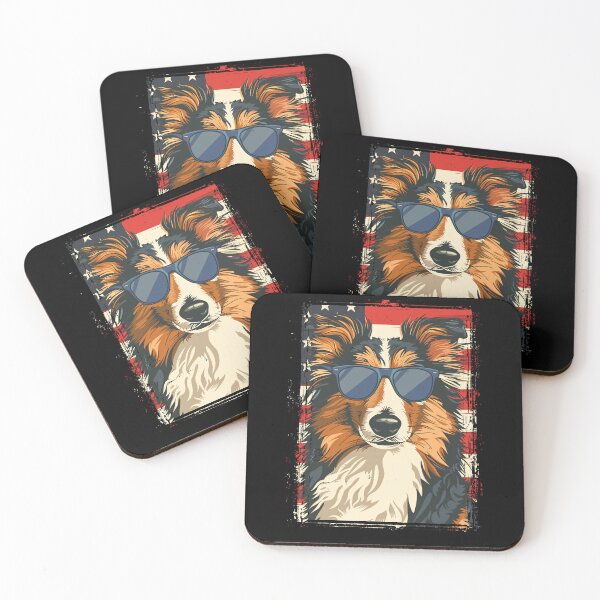 Item preview, Funny Shetland Sheepdog Sheltie 4th July USA Flag America Mom Dad Kids designed and sold by rafaeltto.