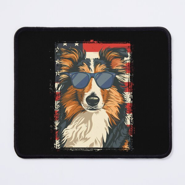 Item preview, Funny Shetland Sheepdog Sheltie 4th July USA Flag America Mom Dad Kids designed and sold by rafaeltto.