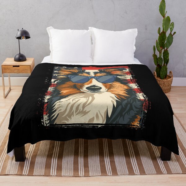Item preview, Funny Shetland Sheepdog Sheltie 4th July USA Flag America Mom Dad Kids designed and sold by rafaeltto.