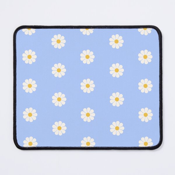 Item preview, Sky Blue Daisy Retro Floral Pattern designed and sold by ClaudiaFlores.