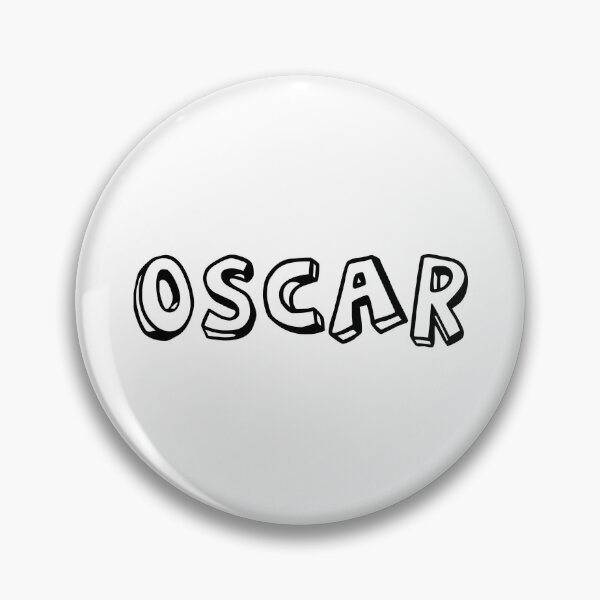 Item preview, typography "Oscar" english name tag sticker Typographic Art designed and sold by tonylau81.