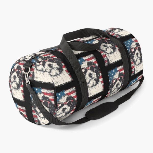 Item preview, Funny Sheepadoodle 4th July USA Flag America Mom Dad Kids designed and sold by rafaeltto.