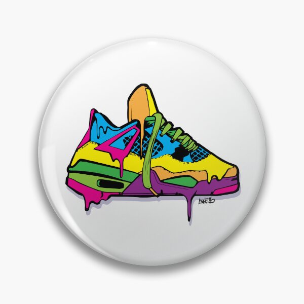 Item preview, Air Jordan sticker (multi-colour / melting) designed and sold by Danny Awes Graffiti.