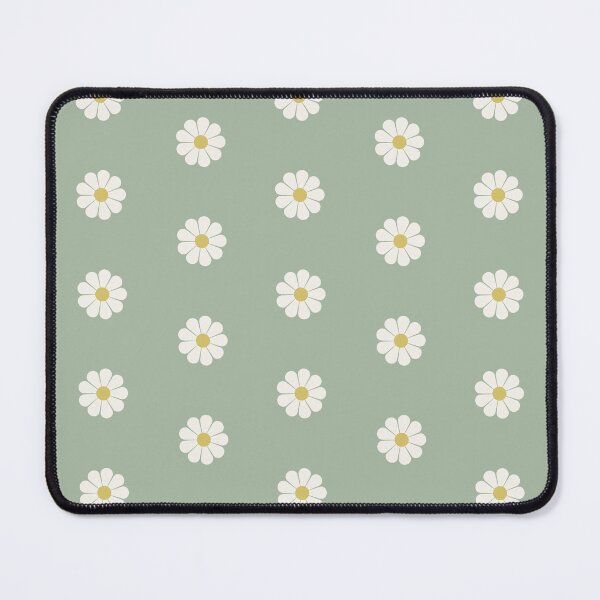 Item preview, Sage Green Daisy Retro Floral Pattern designed and sold by ClaudiaFlores.
