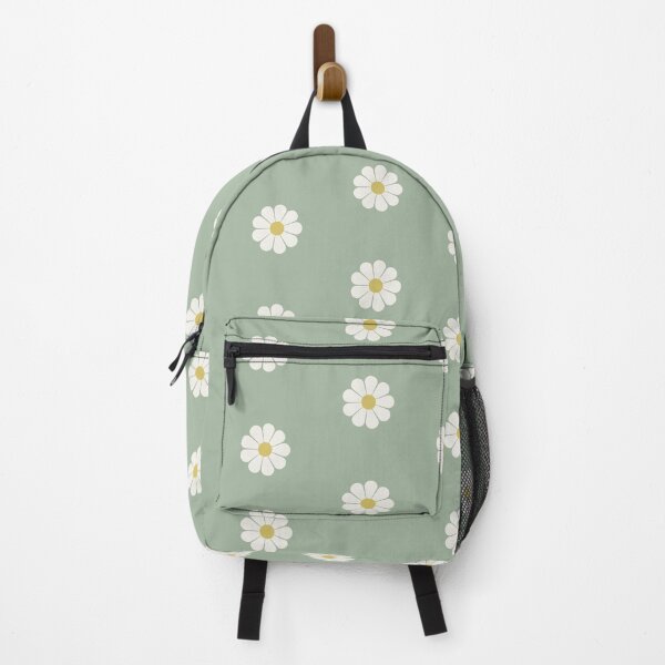 Item preview, Sage Green Daisy Retro Floral Pattern designed and sold by ClaudiaFlores.