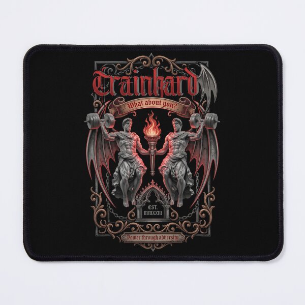 Item preview, TrainHard Gothic Strength – Power Through Adversity Fitness Design designed and sold by TrainHardCo.