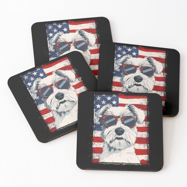Item preview, Funny Sealyham Terrier 4th July USA Flag America Mom Dad Kids designed and sold by rafaeltto.