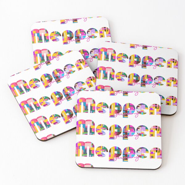 Item preview, Meppen, Germany, Vibrant Abstract City Typography Art designed and sold by Wanderful-roads.