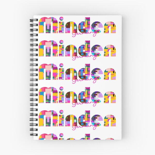 Item preview, Minden, Germany, Vibrant Abstract City Typography Art designed and sold by Wanderful-roads.