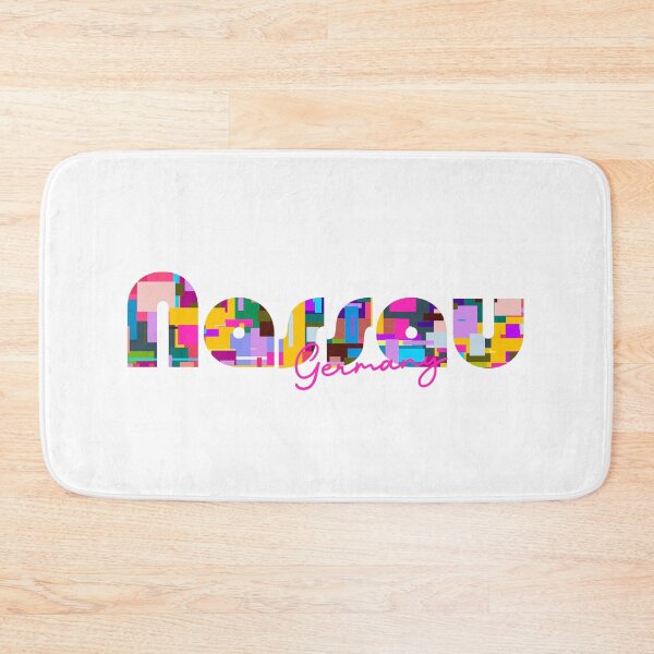 Item preview, Nassau, Germany, Vibrant Abstract City Typography Art designed and sold by Wanderful-roads.