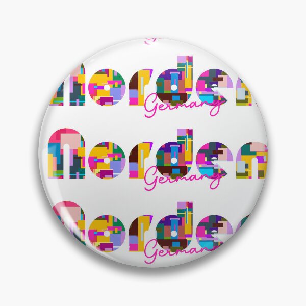 Item preview, Norden, Germany, Vibrant Abstract City Typography Art designed and sold by Wanderful-roads.