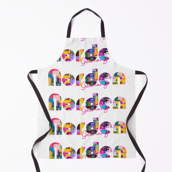 Item preview, Norden, Germany, Vibrant Abstract City Typography Art designed and sold by Wanderful-roads.
