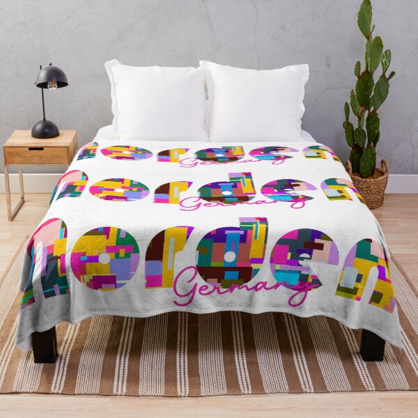 Item preview, Norden, Germany, Vibrant Abstract City Typography Art designed and sold by Wanderful-roads.