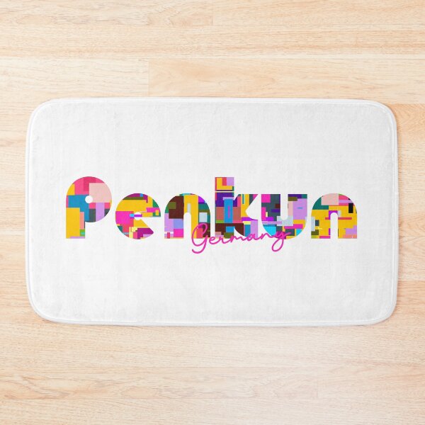 Item preview, Penkun, Germany, Vibrant Abstract City Typography Art designed and sold by Wanderful-roads.