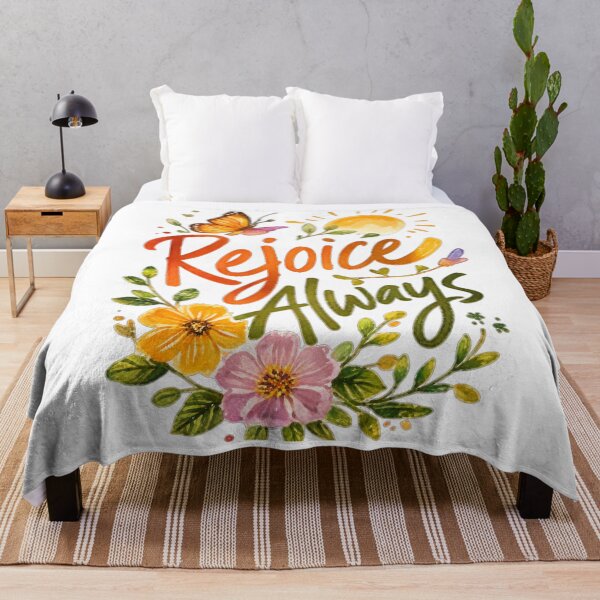 Item preview, Rejoice Always – Christian Faith Design designed and sold by lindalifepeace.