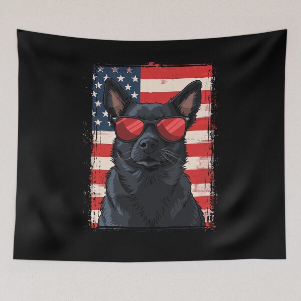 Item preview, Funny Schipperke 4th July USA Flag America Mom Dad Kids designed and sold by rafaeltto.