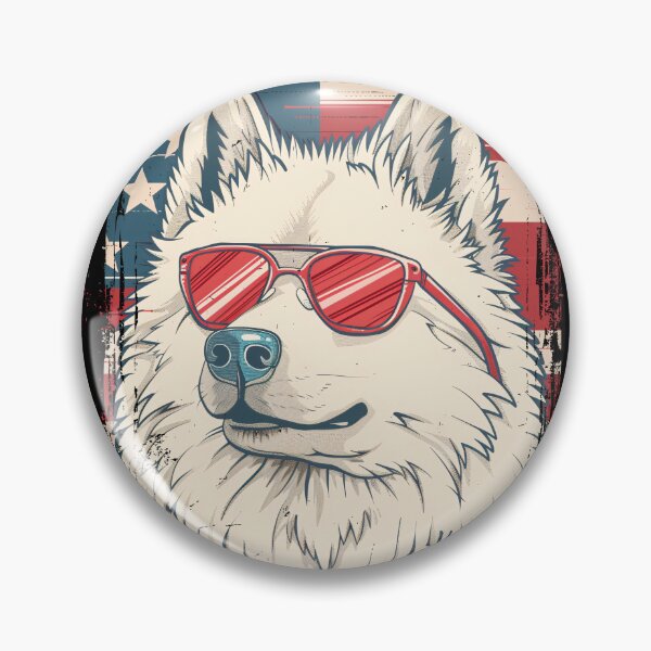 Item preview, Funny Samoyed 4th July USA Flag America Mom Dad Kids designed and sold by rafaeltto.
