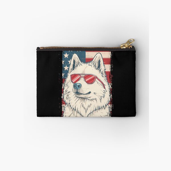 Item preview, Funny Samoyed 4th July USA Flag America Mom Dad Kids designed and sold by rafaeltto.