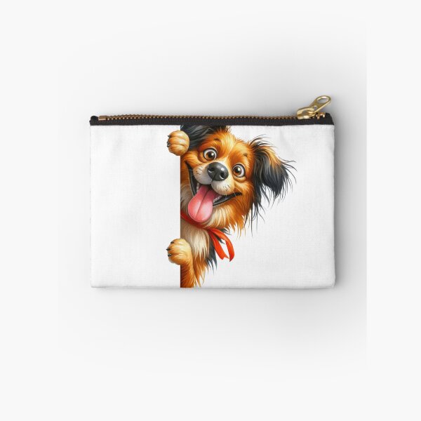 Item preview, Cute Happy Dog Peeking Out 3D Cartoon Puppy Illustration designed and sold by LunaPixelStudio.