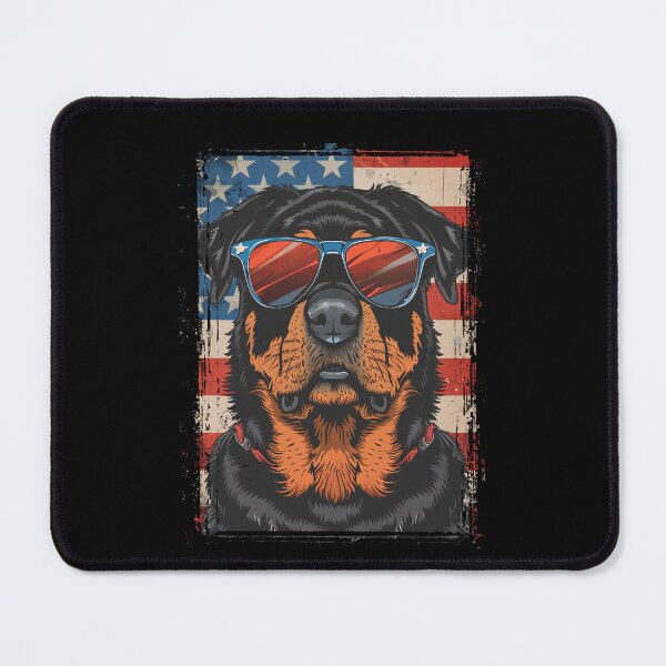 Item preview, Funny Rottweiler 4th July USA Flag America Mom Dad Kids designed and sold by rafaeltto.