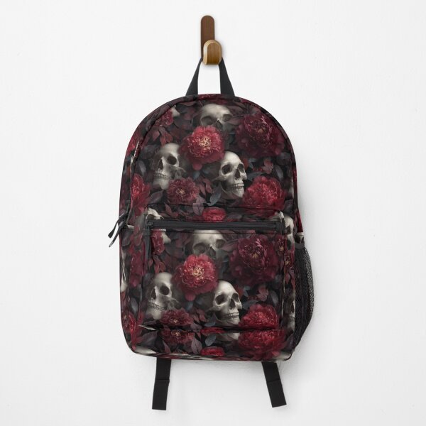 Item preview, Dark Academia Skulls and Burgundy Peonies designed and sold by Prismatect.