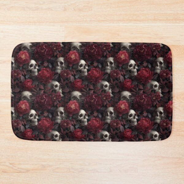Item preview, Dark Academia Skulls and Burgundy Peonies designed and sold by Prismatect.