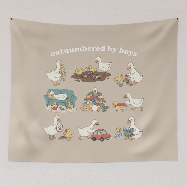 Item preview, Outnumbered By Boys Goose Mama Chaos Coordinator Funny Boy Mom Classic T-Shirt designed and sold by LillyCustomTees.